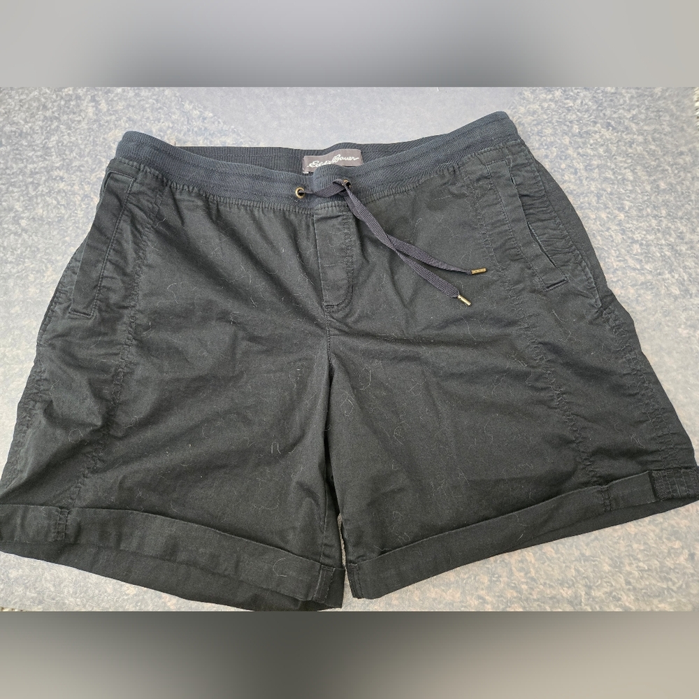 Eddie Bauer Women's Black Cargo Shorts